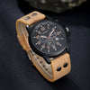 Men's Business Casual Watch With Alloy Case Imitation Leather Strap And Round Dial