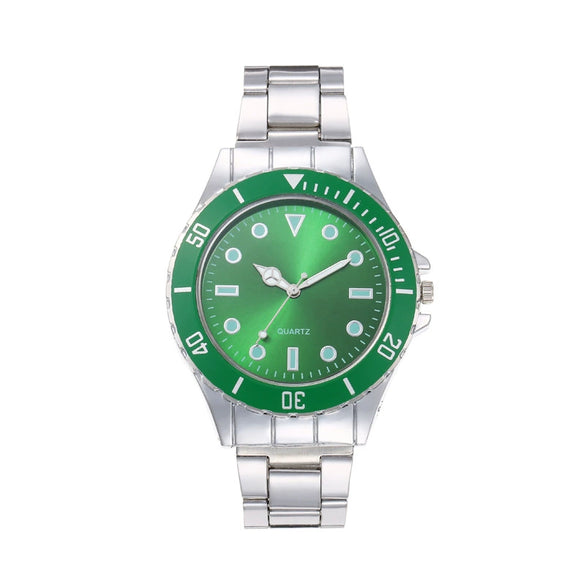 Men's Business Fashion Quartz Watch With Iron Strap And Alloy Case Round Dial