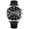 Men's Business Fashion Quartz Watch With Stainless Steel Case And Strap Round Dial