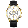 Men's Business Fashion Quartz Watch With Stainless Steel Case And Strap Round Dial