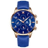 Men's Business Fashion Quartz Watch With Stainless Steel Case And Strap Round Dial