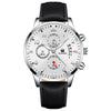 Men's Business Fashion Quartz Watch With Stainless Steel Case And Strap Round Dial