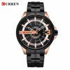 Men's Business Fashion Waterproof Quartz Watch With Alloy Case Stainless Steel Band And Round Dial