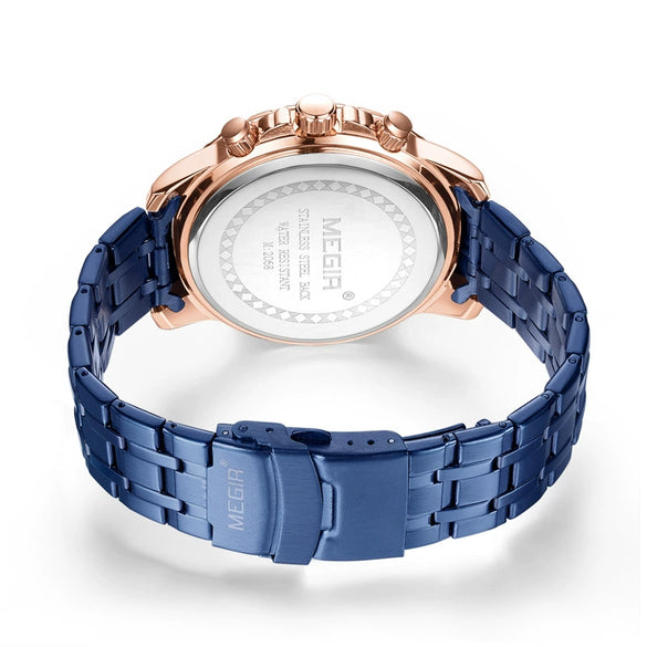 Men's Business Quartz Watch Alloy Case Leather And Steel Belt Round Dial Printed Logo