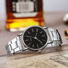 Men's Business Quartz Watch Alloy Case Stainless Steel Band Round Dial