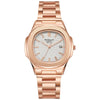Men's Business Quartz Watch Steel Alloy Square With Diamond Scale Calendar