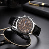 Men's Business Quartz Wrist Watch Alloy Case And Strap Round Dial Titanium Metal Clasp