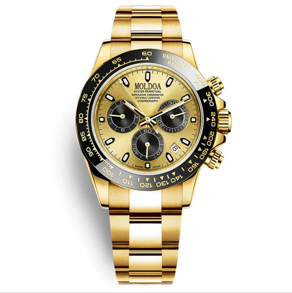 Men's Business Style Alloy And Stainless Steel Round Dial Hollow Fake Mechanical Watch With Luminous Calendar And Waterproof Function