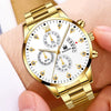 Men's Business Style Alloy Band Round Dial Quartz Watch With Scale Display