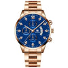 Men's Business Style Alloy Band Round Dial Quartz Watch With Scale Display