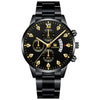 Men's Business Style Alloy Band Round Dial Quartz Watch With Scale Display