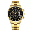 Men's Business Style Alloy Belt Quartz Watch With Round Dial