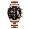Men's Business Style Alloy Belt Quartz Watch With Round Dial