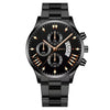 Men's Business Style Alloy Belt Quartz Watch With Round Dial