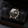 Men's Business Style Alloy Case Mineral Reinforced Glass Mirror Canvas Quartz Bracelet Watch With Single Calendar And Spiral Crown