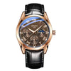Men's Business Style Alloy Case Mineral Strengthened Glass Mirror Waterproof Quartz Watch