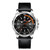 Men's Business Style Alloy Case Pu Strap Round Dial Waterproof Luminous Quartz Watch