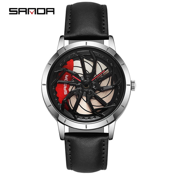 Men's Business Style Alloy Case Quartz Watch With Mesh Or Steel Belt Round Dial Waterproof