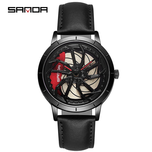 Men's Business Style Alloy Case Quartz Watch With Mesh Or Steel Belt Round Dial Waterproof