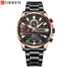 Men's Business Style Alloy Case Stainless Steel Band Round Dial Quartz Watch