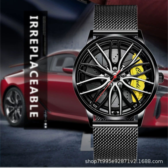 Men's Business Style Alloy Case Stainless Steel Strap Round Dial Waterproof Watch With Fully Automatic Movement