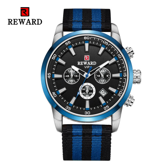 Men's Business Style Alloy Case Textile Strap Round Dial Quartz Watch With Ordinary Glass Mirror And Pin Buckle