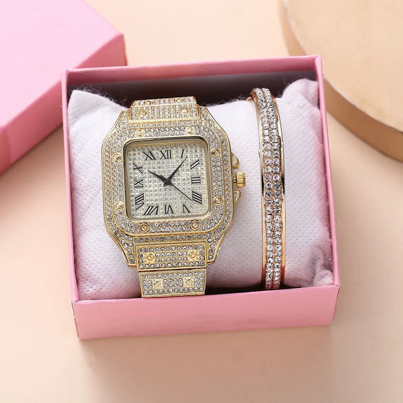 Men's Business Style Alloy Imitation Leather Band Round Dial Quartz Bracelet