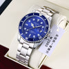 Men's Business Style Automatic Movement Stainless Steel Belt Waterproof Luminous Calendar Round Watch