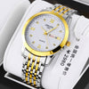 Men's Business Style Automatic Movement Watch Steel Case And Strap Round Dial Luminous Waterproof