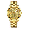 Men's Business Style Automatic Movement Waterproof Luminous Watch With Steel Case And Stainless Steel Strap