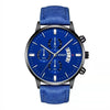 Men's Business Style Belt Calendar Watch With Imitation Leather Strap Alloy Case And Round Dial