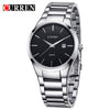 Men's Business Style Fashion Quartz Watch With Alloy Case Stainless Steel Band And Round Dial