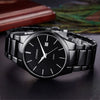 Men's Business Style Fashion Quartz Watch With Alloy Case Stainless Steel Band And Round Dial