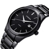 Men's Business Style Fashion Quartz Watch With Alloy Case Stainless Steel Band And Round Dial