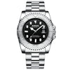 Men's Business Style Metal And Stainless Steel Luminous Waterproof Round Dial Sports Watch