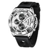Men's Business Style Metal Case Stainless Steel Band Round Dial Quartz Multifunctional Waterproof Luminous Watch