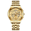 Men's Business Style Metal Case Stainless Steel Strap Round Dial Quartz Movement Waterproof Watch With Mineral Strengthened Glass Mirror