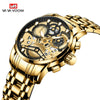 Men's Business Style Metal Case Stainless Steel Strap Round Dial Quartz Movement Waterproof Watch With Mineral Strengthened Glass Mirror