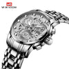Men's Business Style Metal Case Stainless Steel Strap Round Dial Quartz Movement Waterproof Watch With Mineral Strengthened Glass Mirror