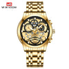 Men's Business Style Metal Case Stainless Steel Strap Round Dial Quartz Movement Waterproof Watch With Mineral Strengthened Glass Mirror