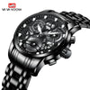Men's Business Style Metal Case Stainless Steel Strap Round Dial Quartz Movement Waterproof Watch With Mineral Strengthened Glass Mirror