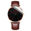 Men's Business Style Round Dial Alloy And Stainless Steel Quartz Watch With Printed Logo