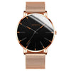 Men's Business Style Round Dial Alloy And Stainless Steel Quartz Watch With Printed Logo