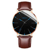 Men's Business Style Round Dial Alloy And Stainless Steel Quartz Watch With Printed Logo