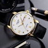 Men's Business Style Waterproof Quartz Watch With Alloy Case Strap Buckle And Mineral Reinforced Glass Mirror Round Dial