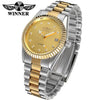 Men's Business Watch Alloy Case Stainless Steel Band Round Dial
