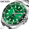 Men's Business Watch Alloy Case Stainless Steel Strap Round Dial