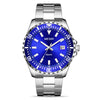 Men's Business Watch Alloy Case Stainless Steel Strap Round Dial