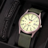 Men's Canvas Alloy Sports Casual Luminous Round Watch