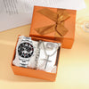 Men's Casual Alloy And Stainless Steel Wrist Watch With Round Dial